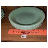 Vintage Jadeite Sandwich Plates (4)