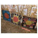 (3) Vintage Chinese Checker Game Boards