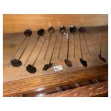 (12) Vintage Sterling Straw Spoons