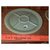 Vintage Jadeite Divided Serving Tray