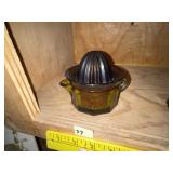 Vintage Imperial Glass Amethyst Juicer