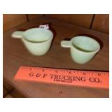 (2) Vintage Jadeite Measure Cups