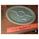 Vintage Jadeite Divided Serving Tray