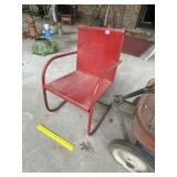 Vintage Metal Child's Patio Chair