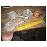 Vintage Aluminum Juicers & Measure Cup Sets