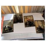 (4) Vintage Silhouette Pictures