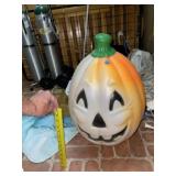 Blow Mold Lighted Pumpkin