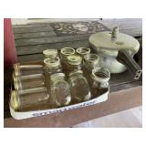 (12) Pint Canning Jars & Pressure Cooker