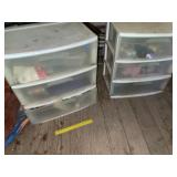 (2) Three Drawer Organizers