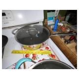Large Stainless Covered Skillet Cooker