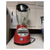 Red Oster Multi Speed Blender
