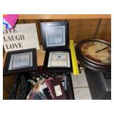 Live, Love & Laugh Pics + Wall Clock