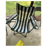 Green Folding Camp Arm Chair
