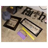 Decorator Signs (4) + Doll