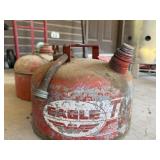 (2) Eagle Metal Fuel Cans
