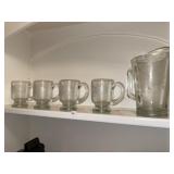 Southern Pacific Lines Pitcher & Mugs