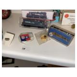 Rail Road Service Pins & Southern Pac Locomotive