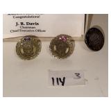 Vintage Railroad Service Pins