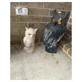 (2) Owl Decoys