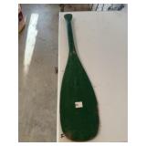 Vintage Wood Sculling Paddle (Green)