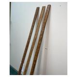 (3) Vintaeg Wood Pine Bluff Yard Sticks