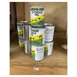 (12) Cans of 2 Cycle Oil (8 oz Cans)