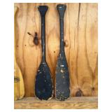 (2) Vintage Sculling Paddles