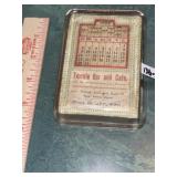Vintage Temple Bar & Cafe Calendar 1904, Pine Bluf