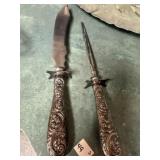 Vintage Ornate Carving Set
