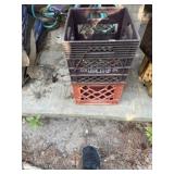 (2) Vintage Milk Crates