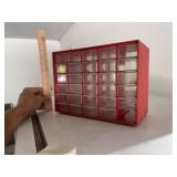 Red Organizer Cabinet