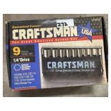 Craftsman 1/4' Deep SAE Socket Set