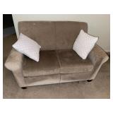 Beige Loveseat