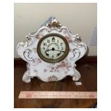 Vintage Porcelain Clock with Key