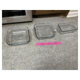 (3) Pyrex Casserole Dishes