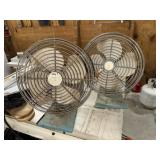 (2) Vintage Fans (Working)