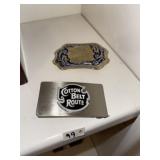 Cotton Belt Belt Buckle + Engraved Buckle
