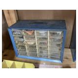 Metal Organizer & Contents