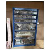 Metal Organizer & Contents (Blue)