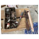 (2) Vintage Hand Drills & Vintage Hardware Tray