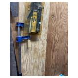 New Grease Gun & Bar Clamp (On Wall)