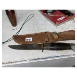 Vintage US Navy Knife & Sheath