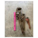 (3) Rigid Pipe Wrenches