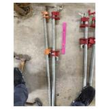 (2) 36' Bar Furniture Clamps (Orange & Red)