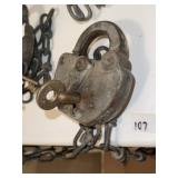 Vintage Railroad Lock & Brass Key