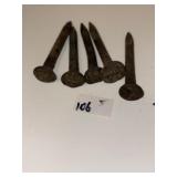 Vintage Railroad Cross Tie Dated Nails