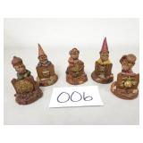 5 Tom Clark Gnome Figurines / Sculptures
