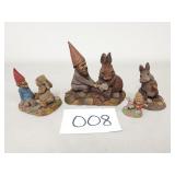 4 Tom Clark & Tim Wolfe Figurines / Sculptures