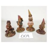 4 Tom Clark Gnome Figurines / Sculptures