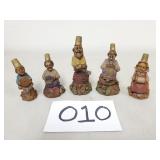 5 Tom Clark Gnome Figurines / Sculptures